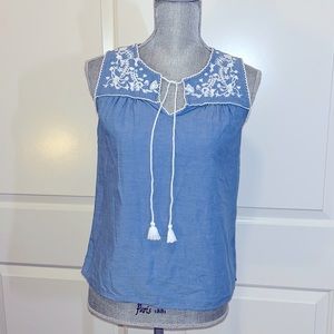 Talbots woven tank, petite